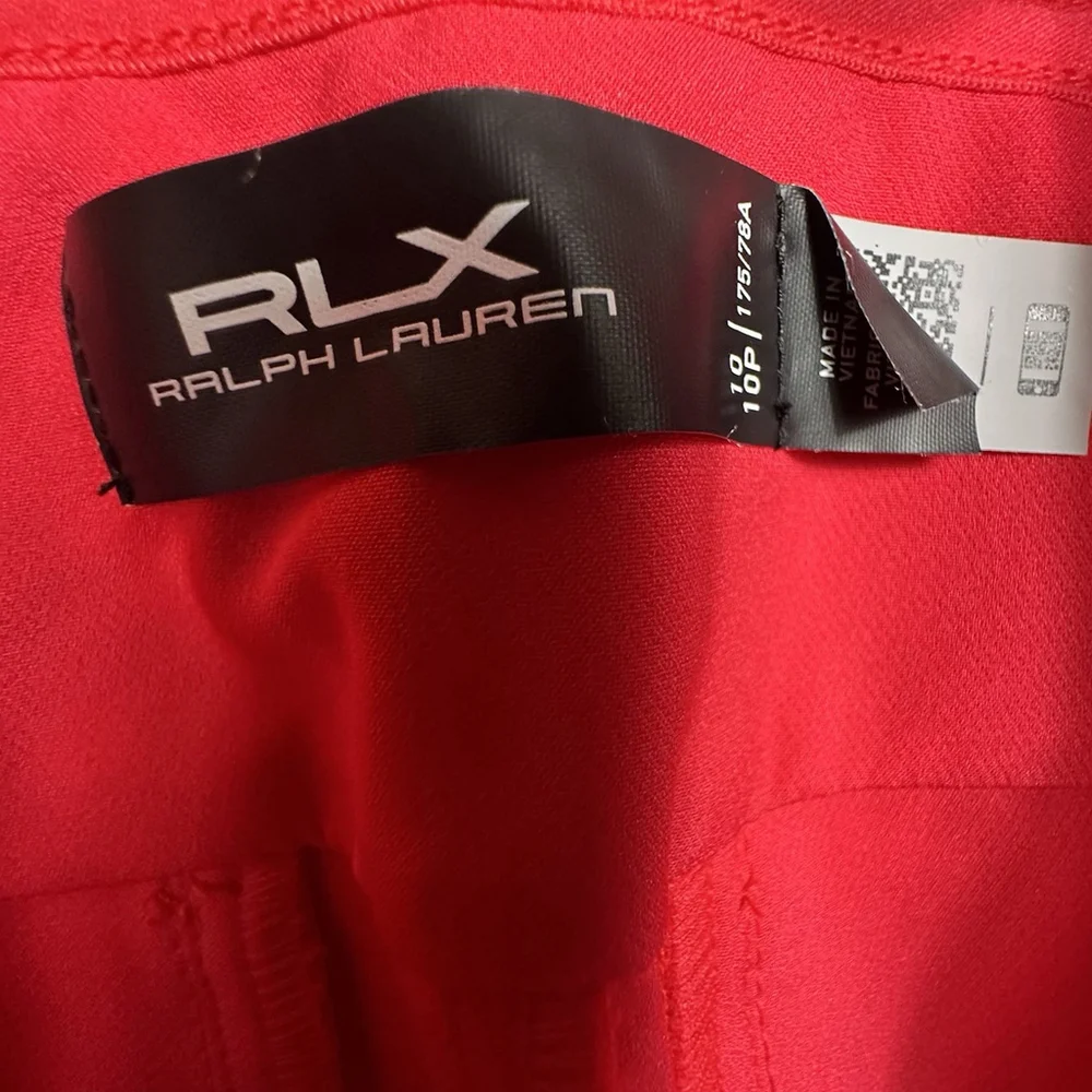 RLX Ralph Lauren Womens Golf Pants 10 Red Nylon Spandex NWT MSRP $168 - Picture 6 of 11